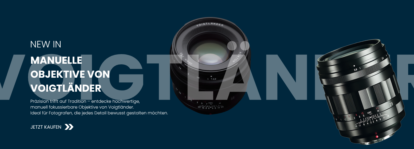 Entdecke hochwertige, manuell fokussierbare Objektive von Voigtländer – Präzision trifft auf Tradition. Ideal für Fotografen, die jedes Detail bewusst gestalten möchten. Jetzt auf alfo.marketplace entdecken!